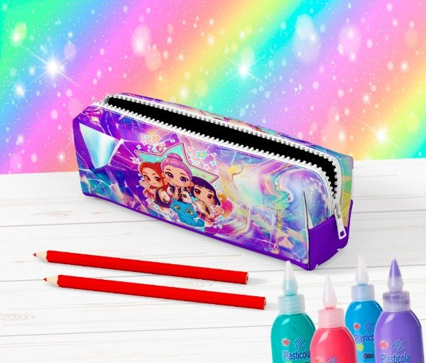 Producto - CARTUCHERA TUBO GUERRERAS K-POP IV