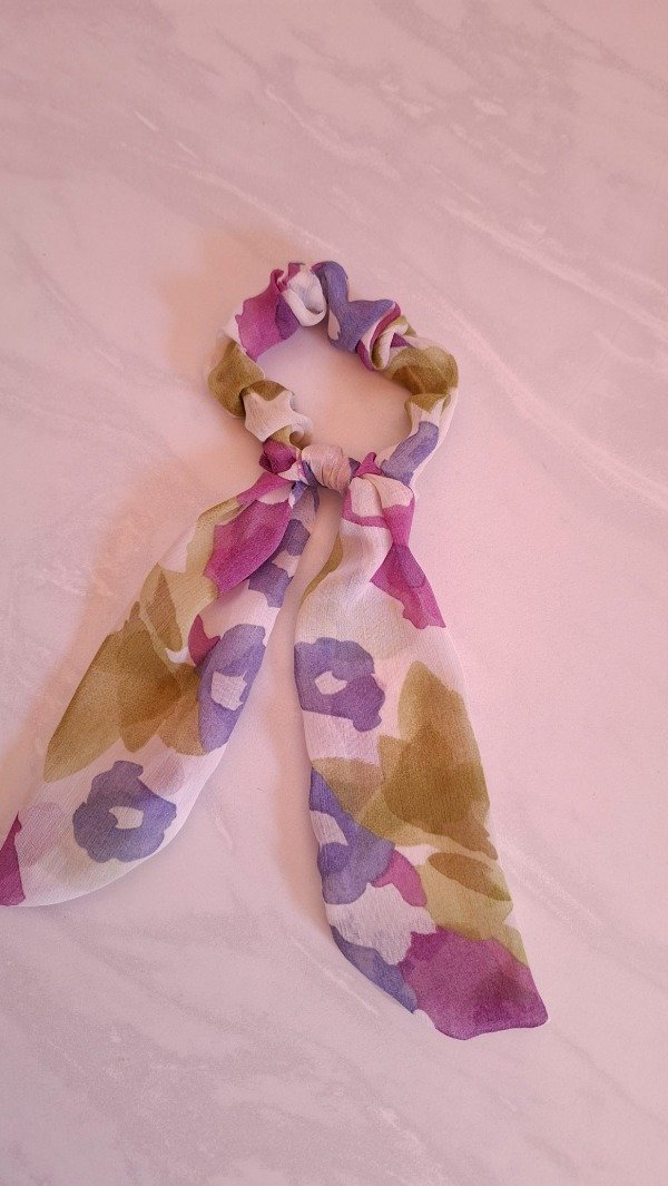 Producto - Turbante flores lila