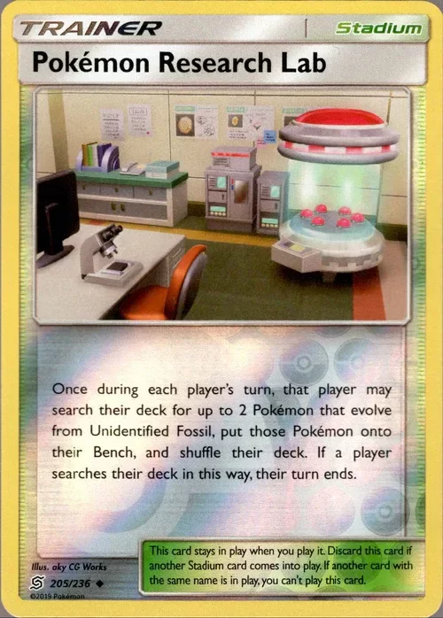 Producto - Pokémon Research Lab - 205/236 - Unified Minds - Reverse Holo