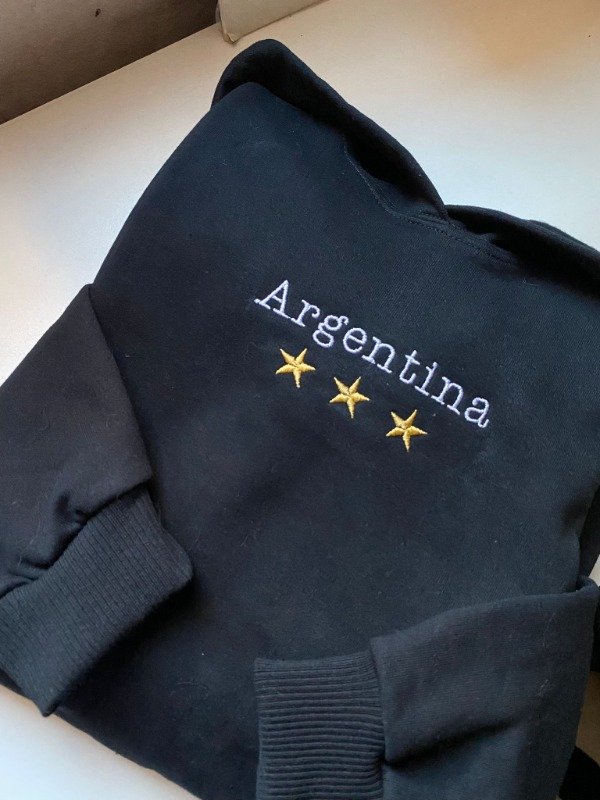 Producto - Buzo Canguro - Argentina 3 estrellas + Sol de Mayo