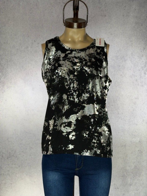 Producto - MUSCULOSA FOIL NEGRA MORLEY