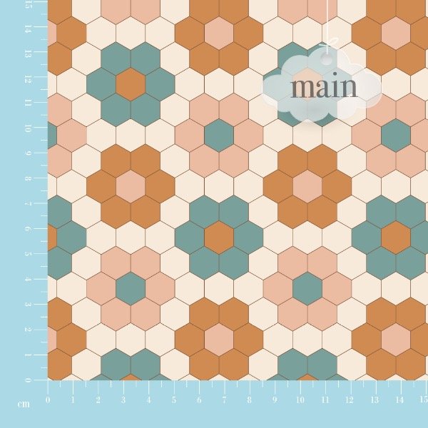 Producto - Gabardina Acrílica Jardín de la Abuela Beige