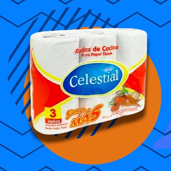 Producto - ROLLO COCINA CELESTIAL 12 X 3 X 40 PAÑOS