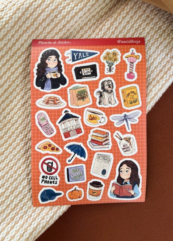 Producto - Plancha de Sticker Stars Hollow