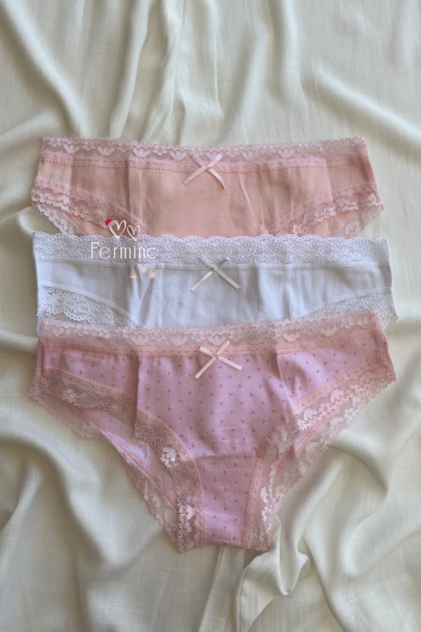 Producto - PACK X3 VEDETINAS NAVIDAD PUNTITOS ART. 141079 (Talle S)