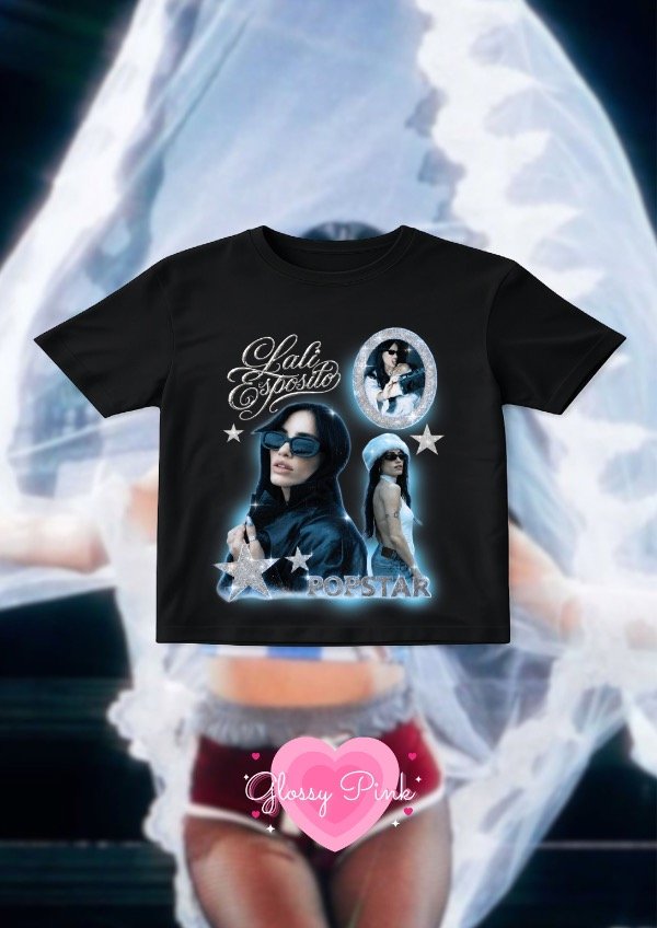 Producto - Baby Tee Lali Popstar retro - DTF