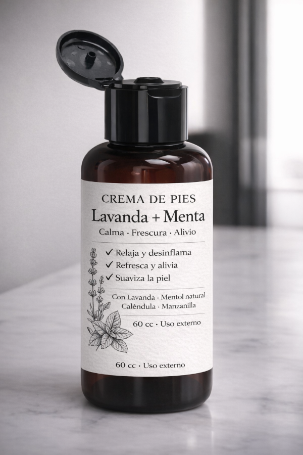 Producto - Crema de Pies 60g Lavanda + Menta