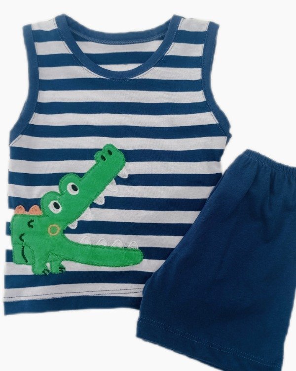 Producto - Conjunto Musculosa + Short  (Marinero)