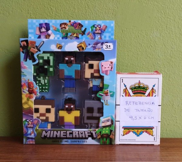 Producto - 1162 - Muñecos en caja x6 - MINECRAFT