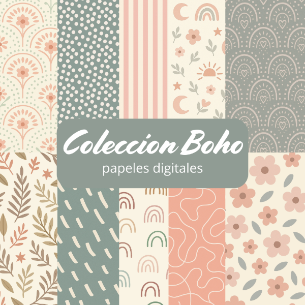 Producto - Colección Boho - Papeles Digitales - PA-K15
