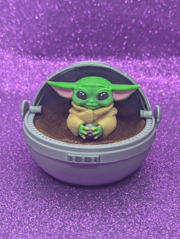 Producto - Mini Diorama Grogu (bebe Yoda) Star wars