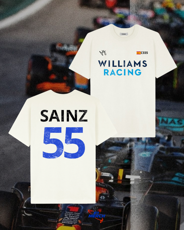 Producto - Remera cremita sainz "55"