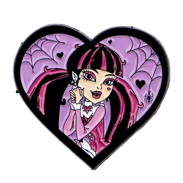 Producto - Pin Draculaura Monster High - Corazón Gótico Rosa