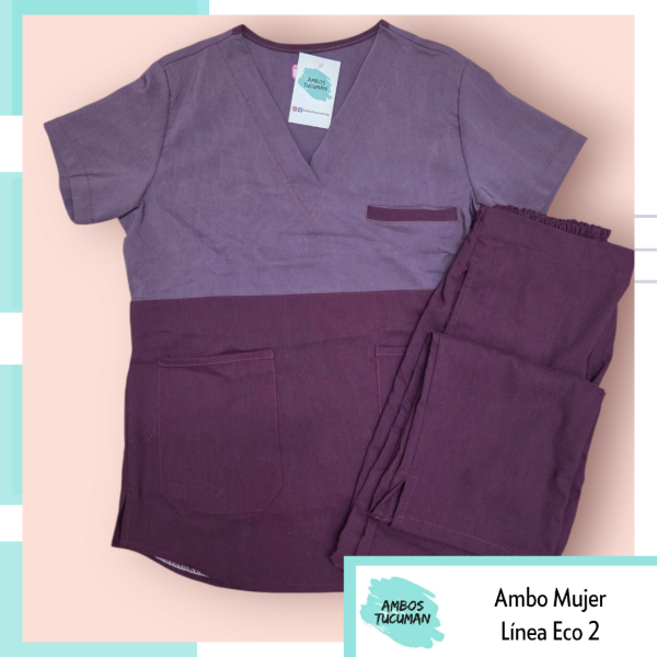 Producto - Ambo Línea Eco Morado Claro corte Morado