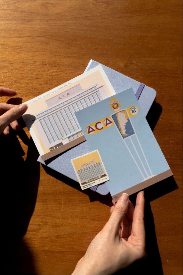 Producto - Combo ACA: 2 postales + sticker