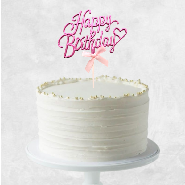 Producto - Cake Topper "Happy Birthday" ECO Fucsia