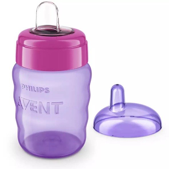 Producto - Vaso con boquilla AVENT Rosa 260ml. +9m.