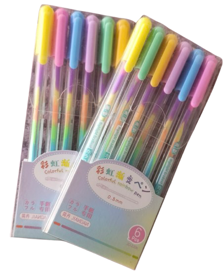 Producto - Lapiceras arcoíris set x6