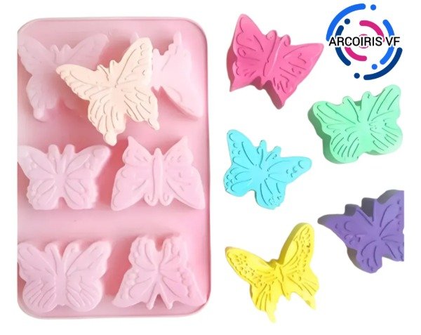 Producto - Molde seis mariposas distintas