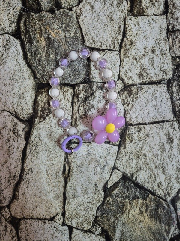 Producto - Holder flor con adaptador lila