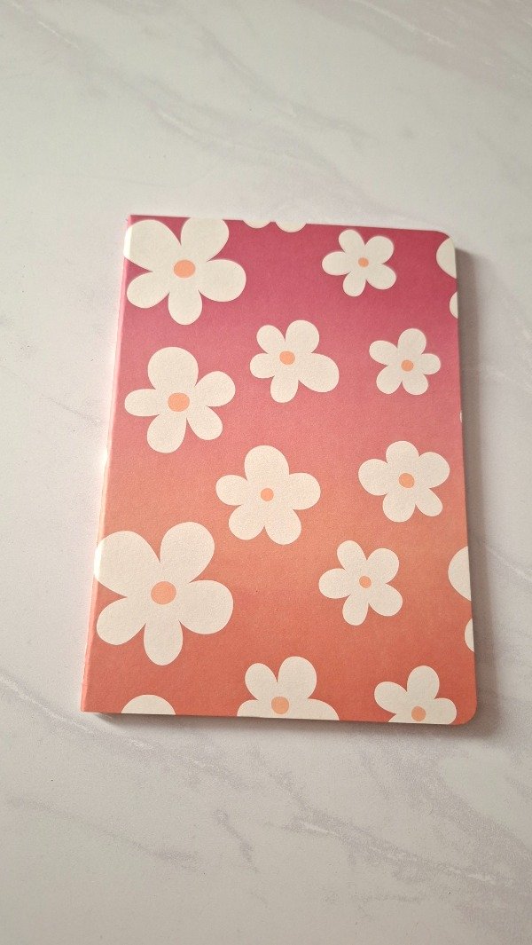 Producto - Libreta cuadriculada flores grandes