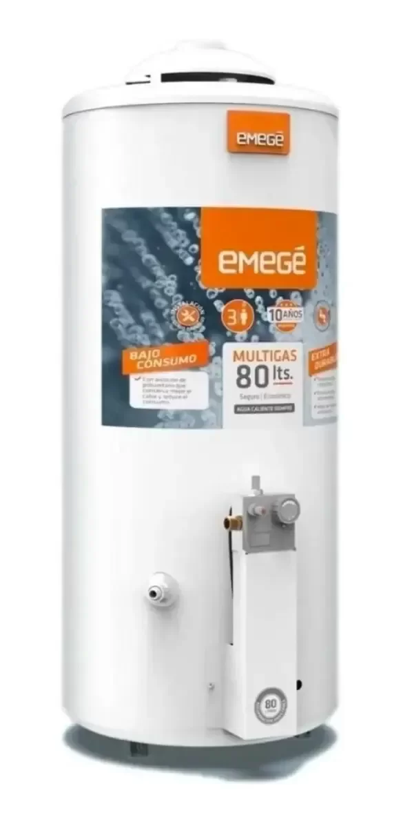 Producto - Termotanque EMEGE Gas - 80 LTS Colgar o Apoyar.