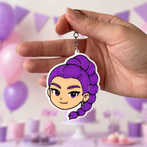 Producto - Llaveros 3D personaje + nombre x 10 unidades