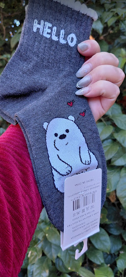Producto - Media hello gris