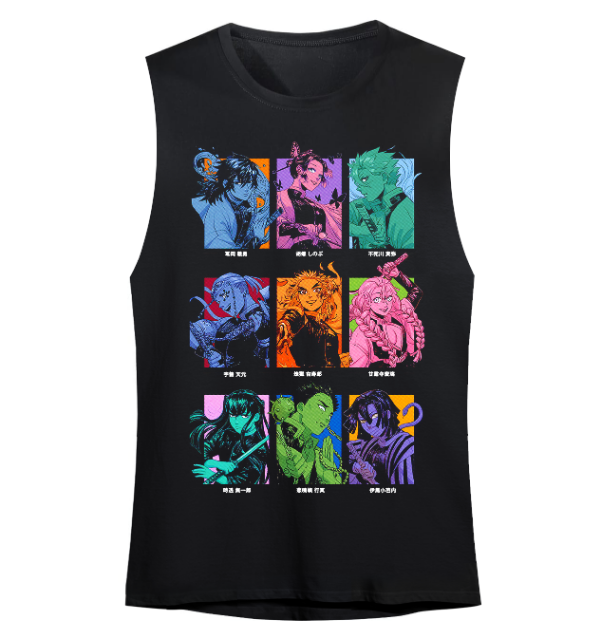 Producto - Musculosa Sudadera Demon Slayer Personajes M2
