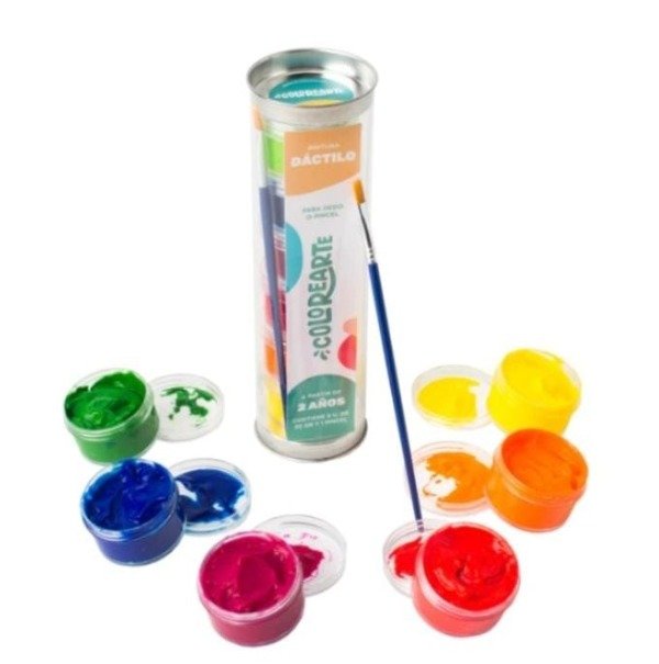 Producto - PINTURA DACTILO X 6 - COLORES PUROS