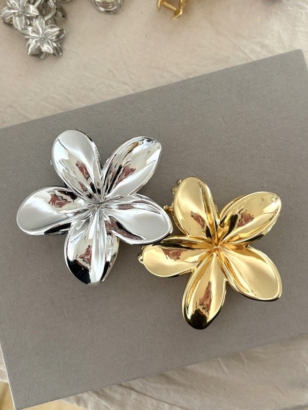 Producto - Broches Metálicos Flor Hibiscus Grandes