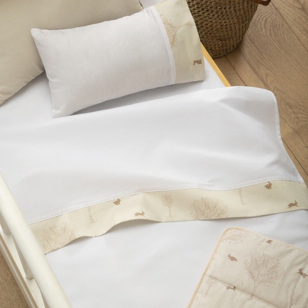 Producto - JUEGO DE SÁBANAS ESTAMPADAS COMBINADAS PARA CUNA