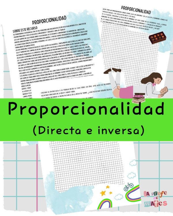 Producto - Proporcionalidad directa e inversa.