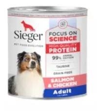 Producto - SIEGER PERR ADUL WET SALMON Y POLLO X 340 GR