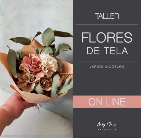 Producto - TALLER ON LINE Flores de tela