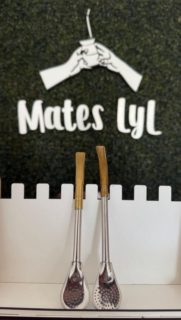 Producto - Bombillas pico de loro DORADO