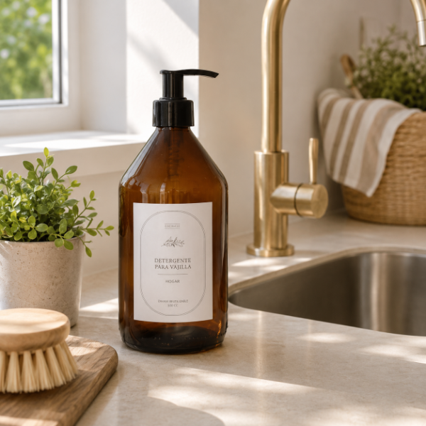 Producto - Envase dispenser detergente ámbar
