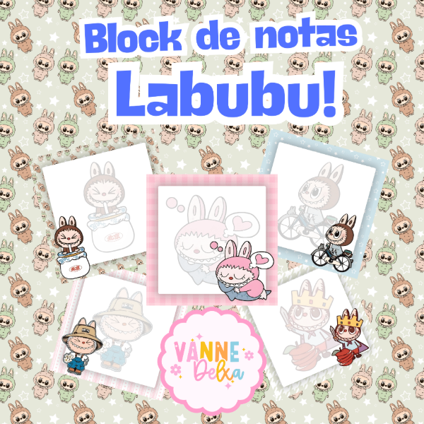 Producto - BL,OCK DE NOTAS LABUBU