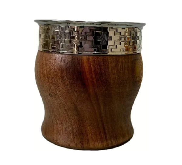 Producto - Mate Imperial De Algarrobo Premium con Guarda Alpaca