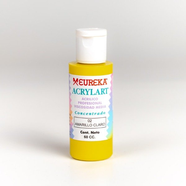 Producto - Amarillo Claro x 60cc Acrilico Acrylart Profesional Eureka (02)