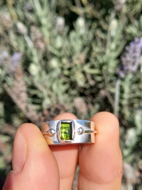 Producto - Anillo de turmalina verde 17 mm - 6
