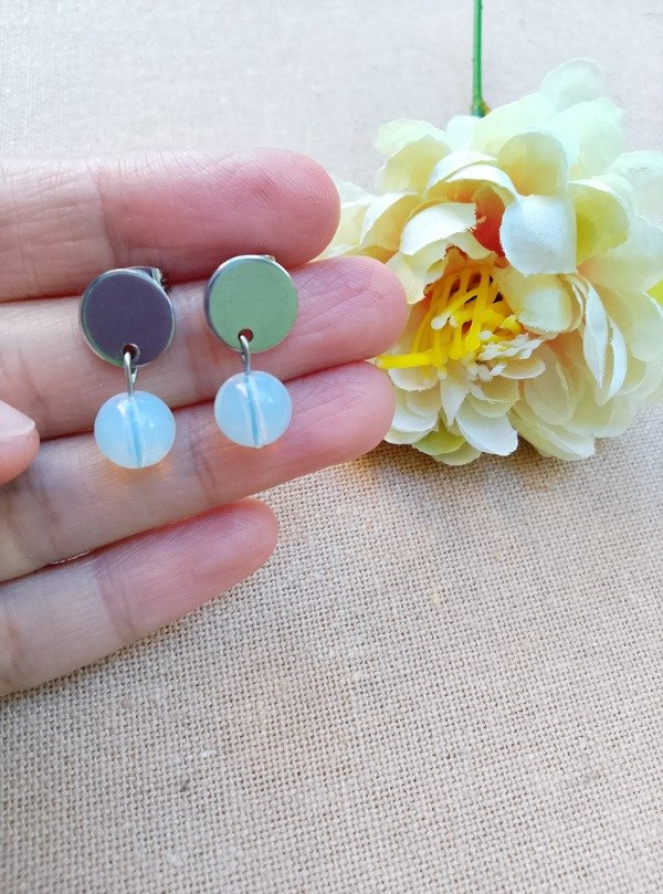 Producto - Aros con Piedras Luna
