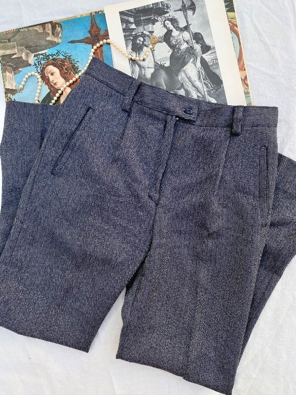 Producto - Pantalón sastrero azul 1980s (38)