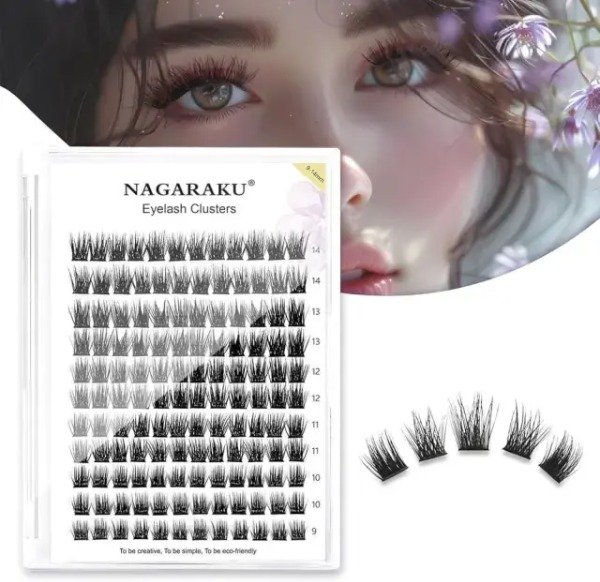 Producto - NAGARAKU T50 EYELASH CLUSTERS 0.07D MIX 9-14MM MG-NG-007 6979246601316