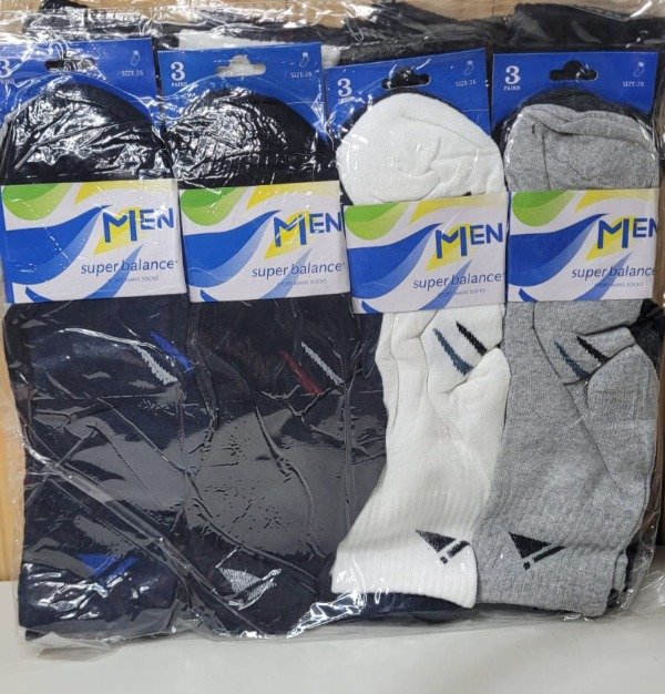 Producto - Medias Men media caña x 12 pares