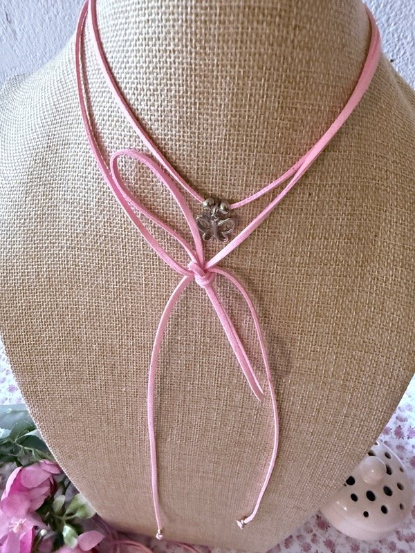 Producto - Choker Pink Mariposa - 2