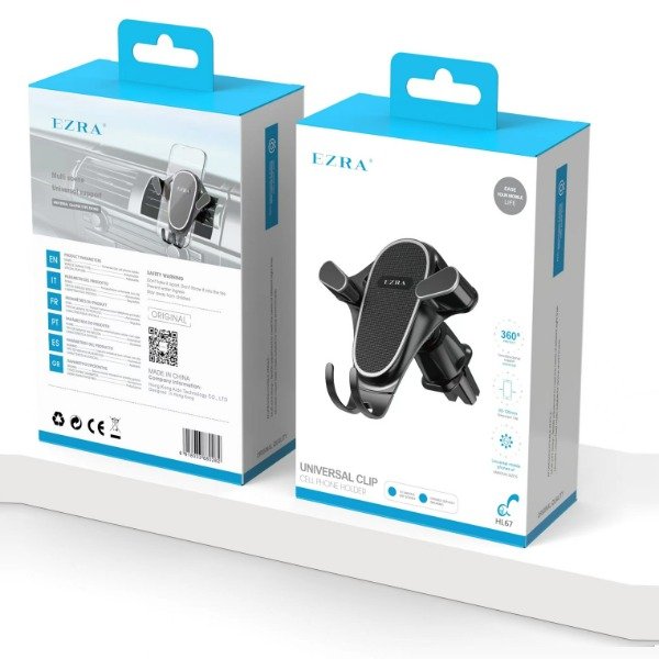 Producto - Soporte de Celualar Con Clip Para la Rejilla del Auto HL67.