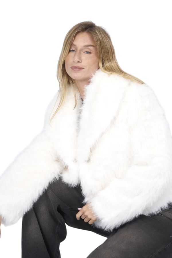 Producto - Saco blanco de piel