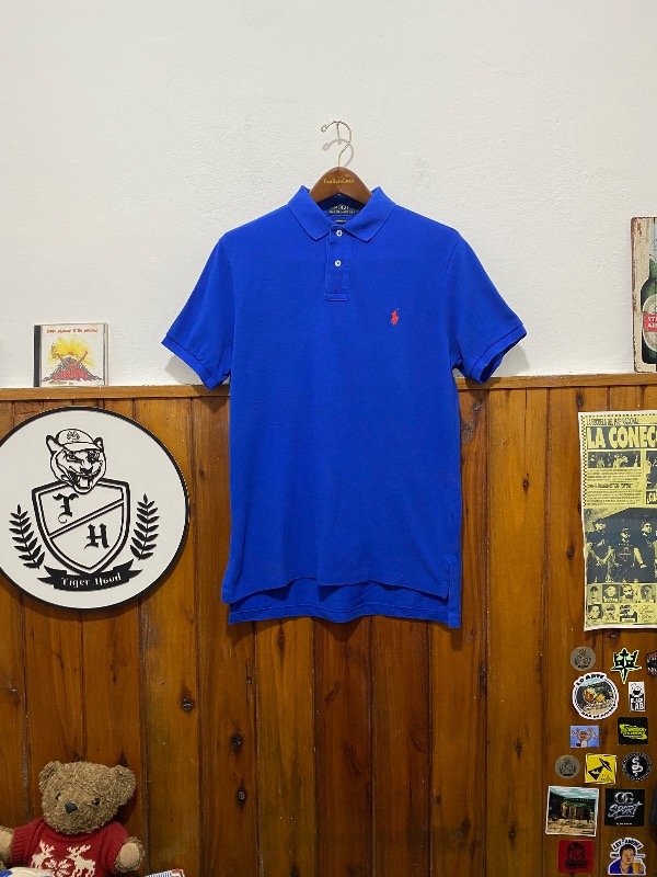 Producto - POLO RALPH LAUREN AZUL PIQUÉ (L)