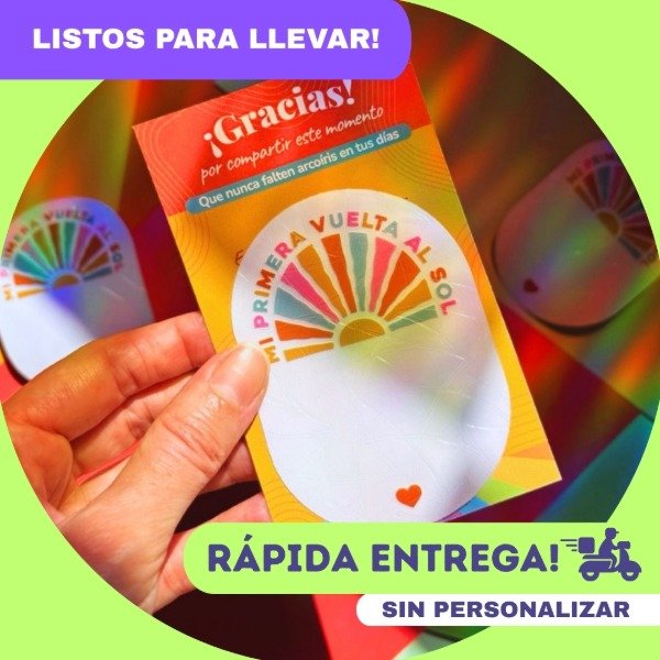Producto - Primera Vuelta al Sol / SIN PERSONALIZAR (x10 unid)